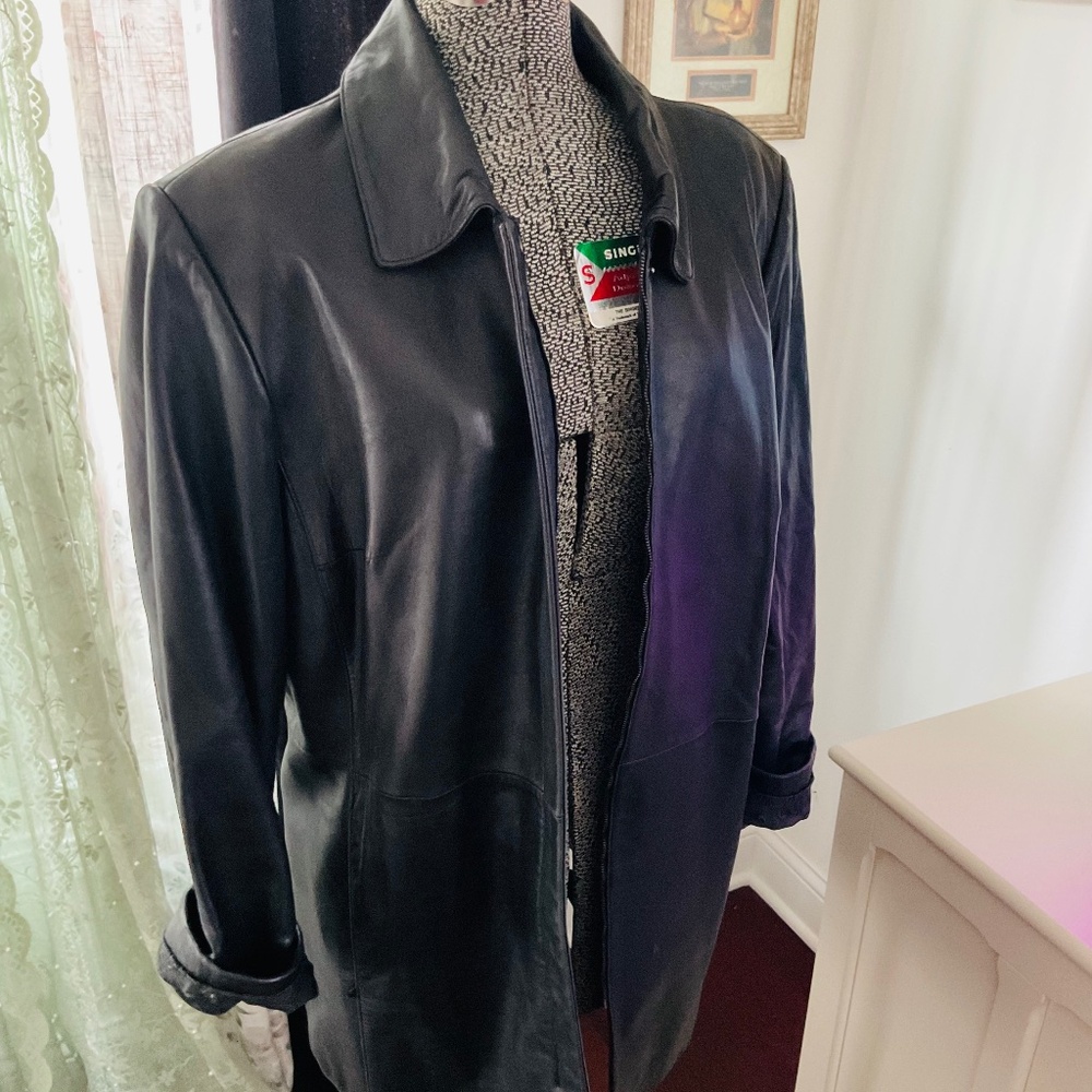 Vintage Ann Klein leather jacket